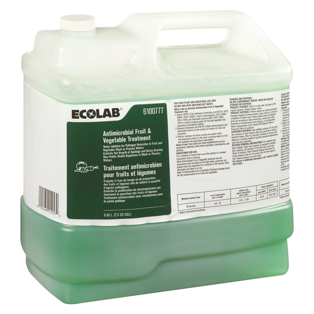 Ecolab® Antimicrobial Fruit and Vegetable Treatment 9.46L #6100777